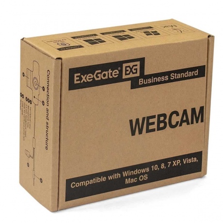 Веб-камера ExeGate EX287242RUS BusinessPro C922 Full HD Tripod (EX287242RUS) - фото 8
