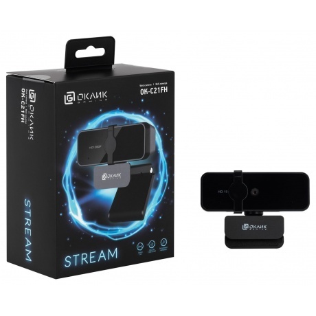 Веб-камера Oklick OK-C21FH черный - фото 7