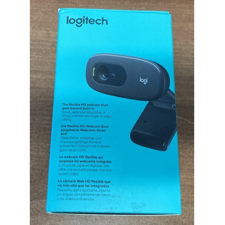 Веб-камера Logitech C270 (960-001063) черный состояние отличное - фото 5