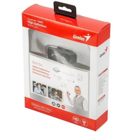 Веб-камера Genius FaceCam 1000X Black (32200003400) - фото 7