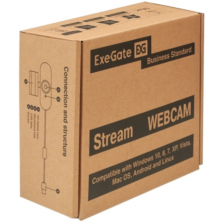 Веб-камера Exegate Stream C925 Wide черная (EX294484RUS) - фото 4