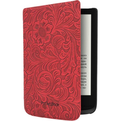Чехол (обложка) PocketBook для 616/627/632 узор красный (HPUC-632-R-F) - фото 2