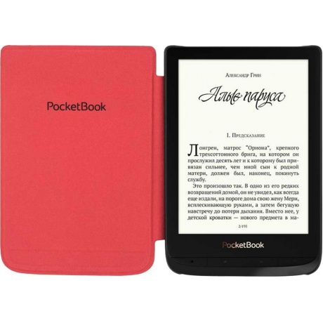 Чехол (обложка) PocketBook для 616/627/632 узор красный (HPUC-632-R-F) - фото 3
