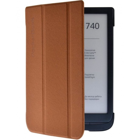 Чехол (обложка) PocketBook для 740 (PBC-740-BRST-RU) коричневый - фото 2