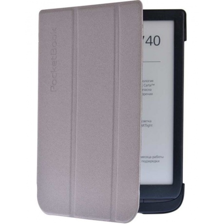Чехол (обложка) PocketBook для 740 (PBC-740-LGST-RU) светло-серый - фото 2