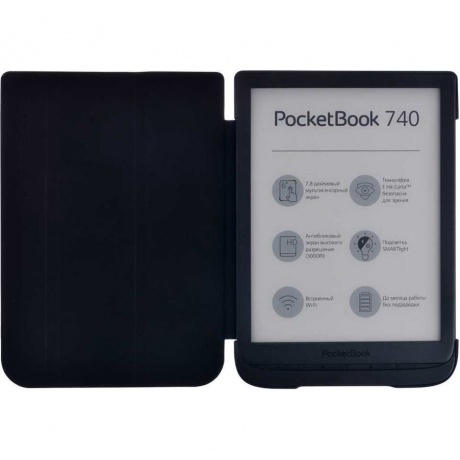 Чехол (обложка) PocketBook для 740 (PBC-740-LGST-RU) светло-серый - фото 4