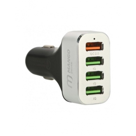 Автомобильное зарядное устройство Mango Device Quick Charge 2.0 (silver, 4USB car charger)