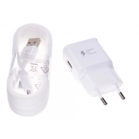Сетевое зарядное устройство Samsung 2A c кабелем USB Type-C EP-TA20EWECGRU White - фото 2