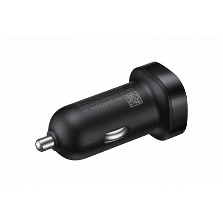 Автомобильное зар./устр. Samsung EP-LN930CBEGRU 2A+1.67A универсальное кабель USB Type C черный - фото 3