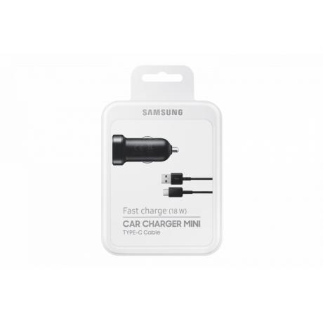 Автомобильное зар./устр. Samsung EP-LN930CBEGRU 2A+1.67A универсальное кабель USB Type C черный - фото 6