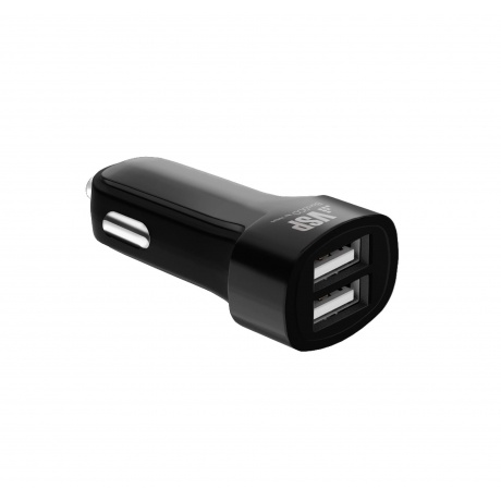 Автомобильное зарядное устройство BoraSCO 2 USB, 2,1A черное - фото 2
