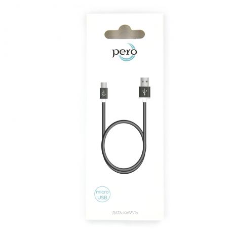 Дата-кабель PERO micro-USB, 2А, 0.2м, черный - фото 2