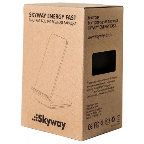 Беспроводная зарядка Skyway Energy Fast черный - фото 7