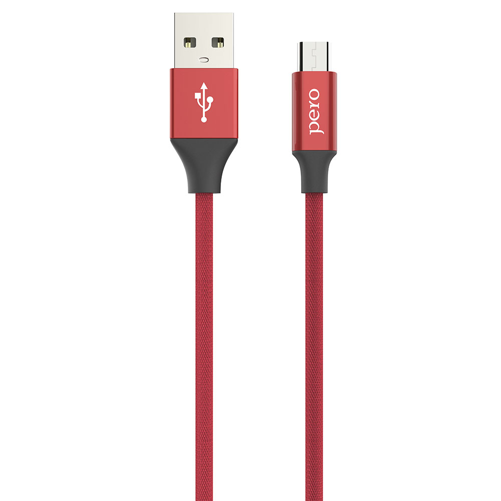 Фото - Дата-кабель PERO DC-02 micro-USB, 2А, 1м, красный адаптер pero ad02 otg micro usb to usb 2 0 черный
