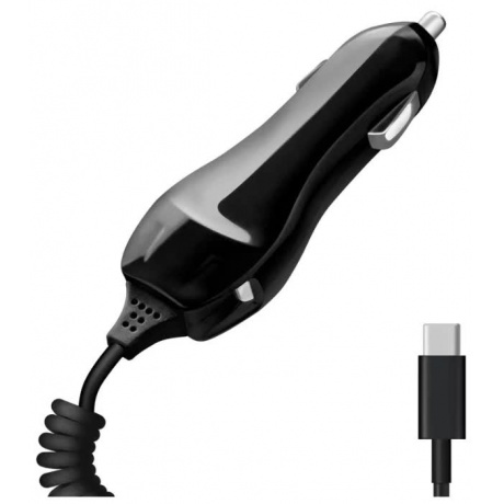 Автомобильное зарядное устройство Deppa USB Type-C 2.1A черный - фото 1