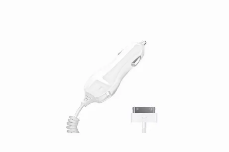 Автомобильное зарядное устройство Deppa 30-pin для Apple 1A белы...