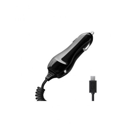 Автомобильное зарядное устройство Deppa microUSB 2.1A черный - фото 1