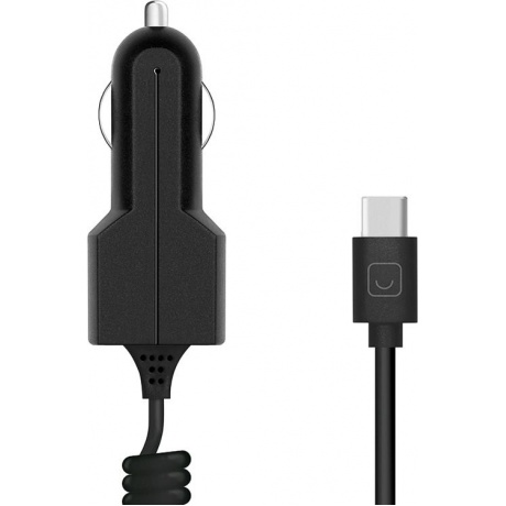 Автомобильное зарядное устройство Prime Line USB Type-C 2.1A черный - фото 1