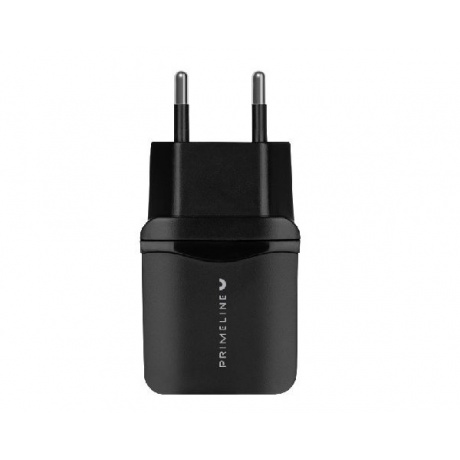 Сетевое зарядное устройство Prime Line Quick Charge 3.0 black б/кабеля (2320) - фото 1