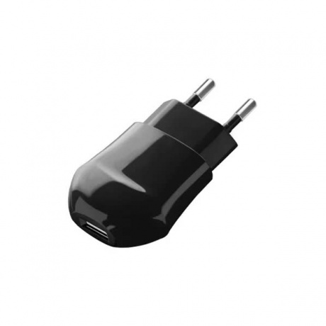 Сетевое зарядное устройство Deppa USB 1А черный - фото 1