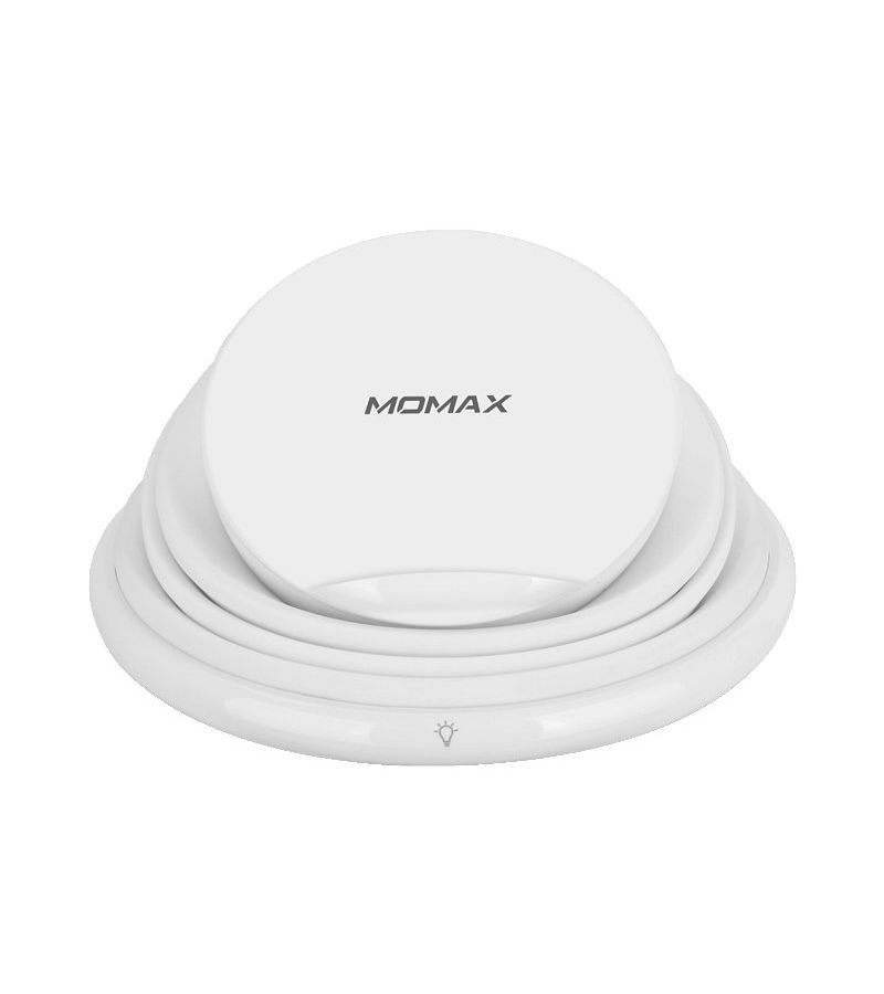 Беспроводное зарядное устройство Momax Q.Led Rainbow Color Changing Lamp With Wireless Charging White от Kotofoto