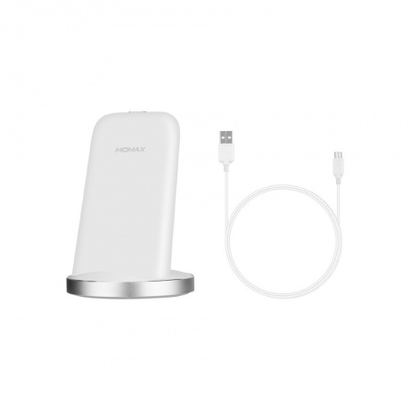Сетевое зарядное устройство Momax Q.Dock 2 Fast Wireless Charger UD5 Белый - фото 2