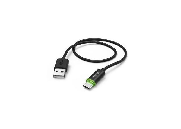 Кабель Hama 00178335 USB Type-C (m) USB A(m) 1м черный кабель hama usb usb type c 00178335 1 м черный