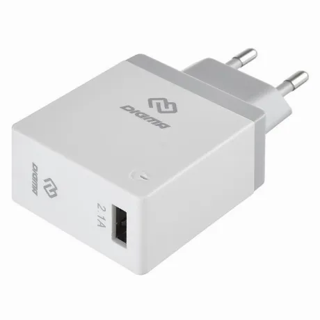 Сетевое зарядное устройство Digma DGWC-1U-2.1A-WG 2.1A белый