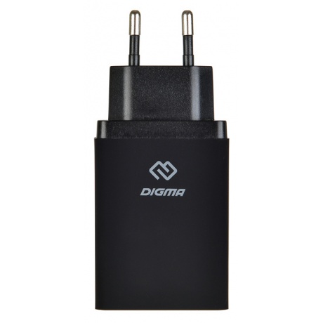 Сетевое зарядное устройство Digma DGWC-2U-QC3.0-BK 5.4A+2.4A черный - фото 3