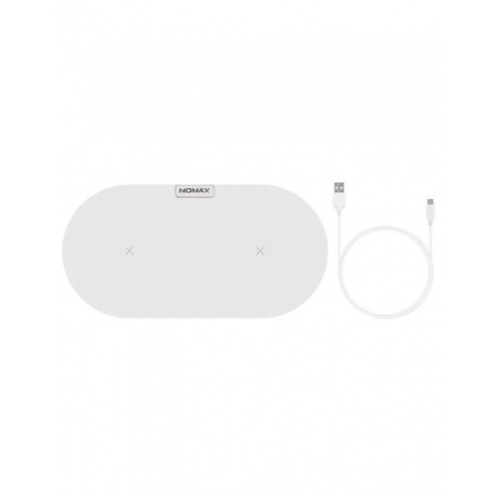 Беспроводное зарядное устройство Momax Q.Pad Dual Wireless Charger UD10 White - фото 4