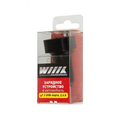 Автомобильное зарядное устройство Wiiix UCC-2-15B 1.2A+2.1A универсальное черный - фото 3