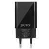 Сетевое зарядное устройство PERO TC01 1USB 1A черный