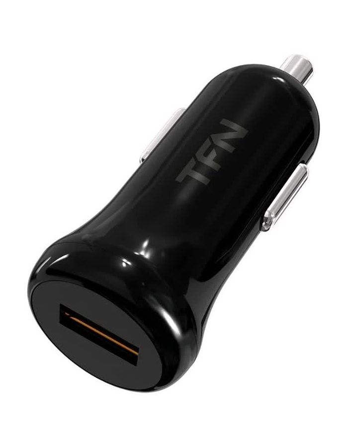 цена Автомобильное зарядное устройство TFN QC3.0 black б/кабеля