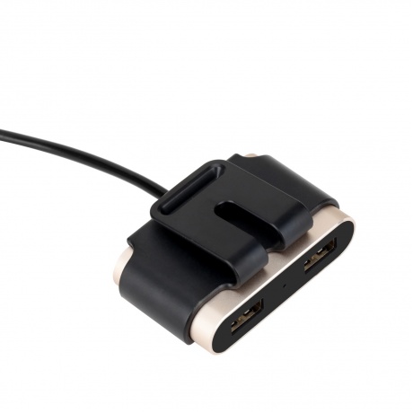 Автомобильное зарядное устройство Momax 2+2 USB Hub 9.6A UC6 - Gold - фото 3