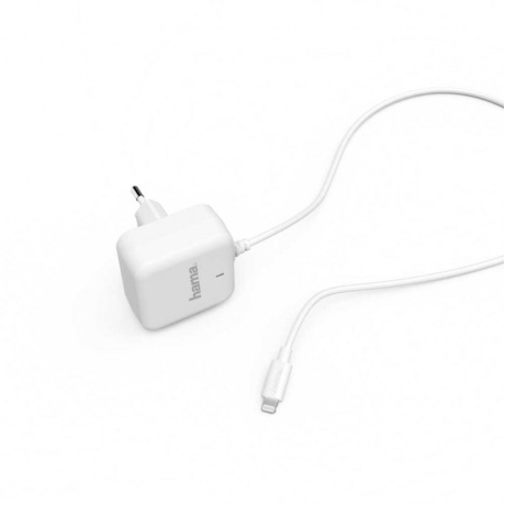 Сетевое зарядное устройство Hama H-183318 3A PD для Apple белый (00183318) - фото 2