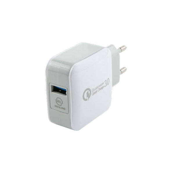 Сетевое зарядное устройство Redline NQC-4 4A белый (УТ000016519) сетевое зарядное устройство стандарта ritmix rm 3032qc белый