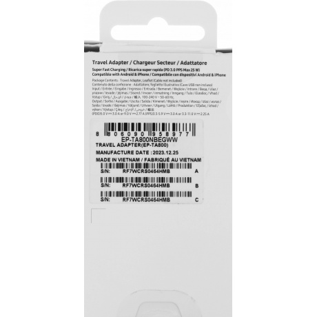 Сетевое зарядное устройство Samsung EP-TA800NBEGWW 2A PD черный - фото 7