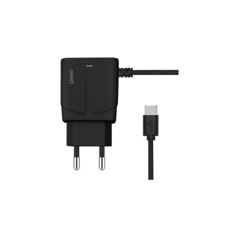 Сетевое зарядное устройство PERO TC04 1USB 2.1A + MICRO-USB CABLE черный - фото 3