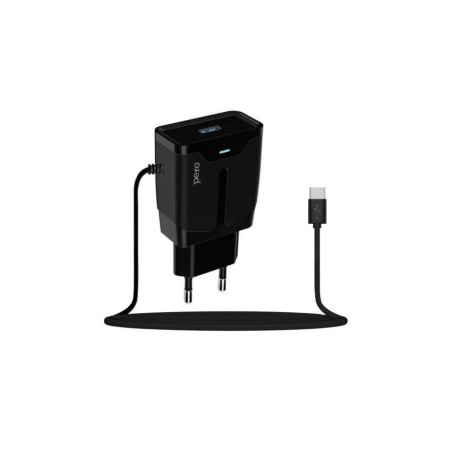 Сетевое зарядное устройство PERO TC04 1USB 2.1A + MICRO-USB CABLE черный - фото 6