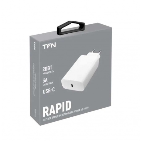 Сетевое зарядное устройство TFN PD 20Вт белый (TFN-WC09) - фото 1