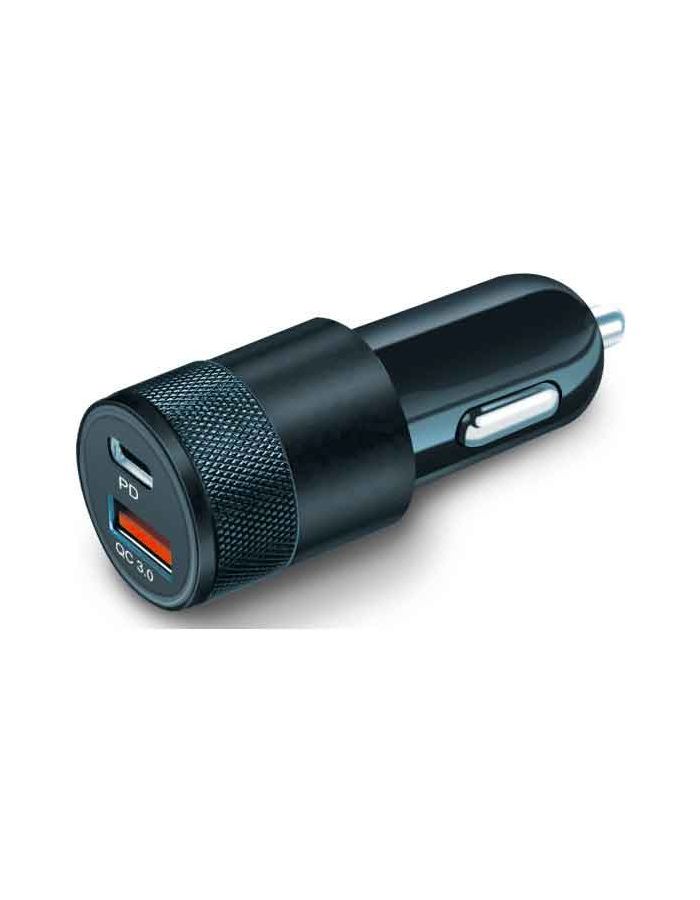 Автомобильное зарядное устройство BoraSCO Power Delivery + QC 3.0, 38W, черное автомобильное зарядное устройство borasco power delivery qc 3 0 38w дата кабель type c 8 pin черное