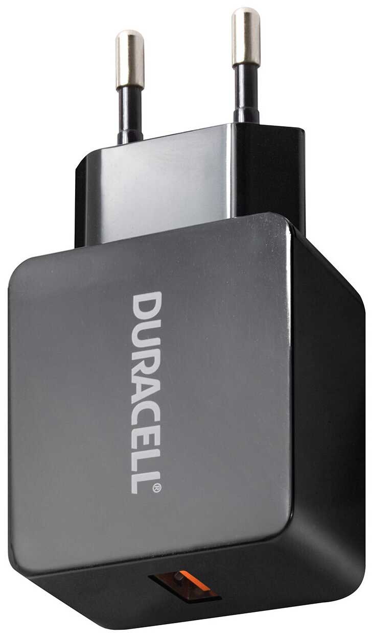 Сетевое зарядное устройство Duracell QC3.0, 1 USB, DRACUSB8-RU