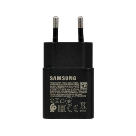 Сетевое зарядное устройство Samsung EP-T1510XBEGRU 15W Type-C+Type-C black - фото 6