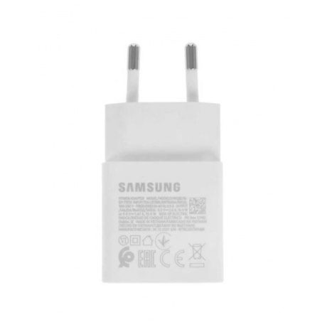 Сетевое зарядное устройство Samsung EP-T1510XWEGRU 15W Type-C+Type-C white - фото 7