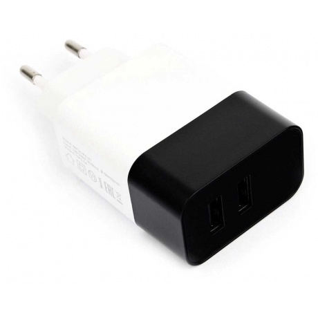 Сетевое зарядное устройство Cablexpert MP3A-PC-27W,2*USB, белый - фото 2