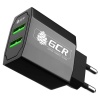 Сетевое зарядное устройство GCR GCR-51982 на 2 USB порта 3.1 A, ...