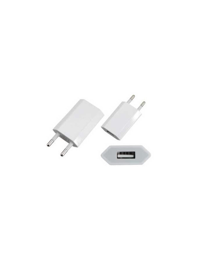 Сетевое зарядное устройство iPhone/iPod USB белое (СЗУ) (5 V, 1000 mA) REXANT устройство зарядное сетевое для iphone ipad 2 x usb 5в 2 4а бел rexant 16 0276 rs 16 0276