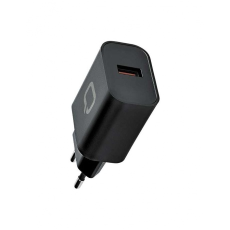 Сетевое зарядное устройство Qumo (Charger 0048), 1 USB, 3A, черный - фото 1