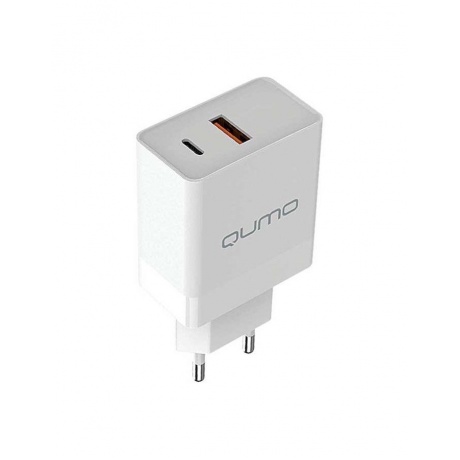 Сетевое зарядное устройство Qumo Energy light (Charger 0052) PD 20W, 2USB, Type-C + QC3.0, белый - фото 2