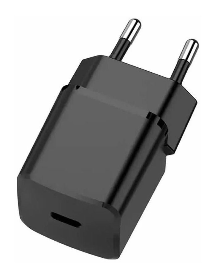 цена Сетевое зарядное устройство TFN nano TypeC PD 20W black б/кабеля